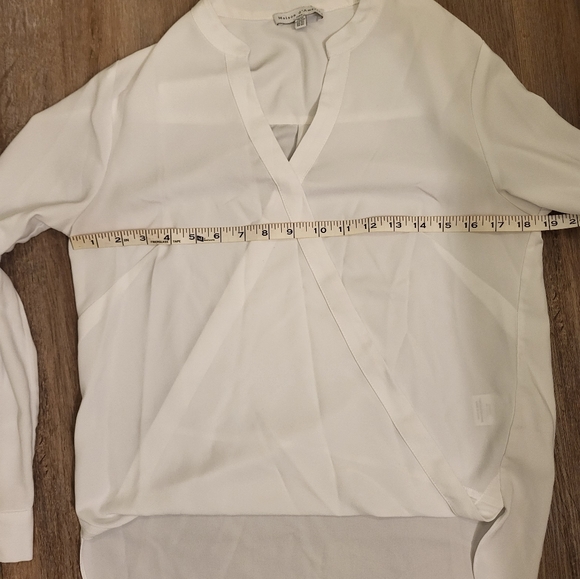 Anthropologie Maison d'ameile Wrap Blouse X-small White - Picture 7 of 9